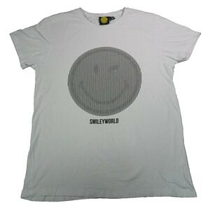 Smiley World x Primark Obscured Winking Smiling Face Emoji Women Large T-Shirt